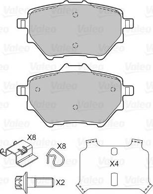 Valeo 601397 - Kit pastiglie freno, Freno a disco autozon.pro