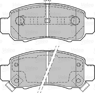 Valeo 601352 - Kit pastiglie freno, Freno a disco autozon.pro