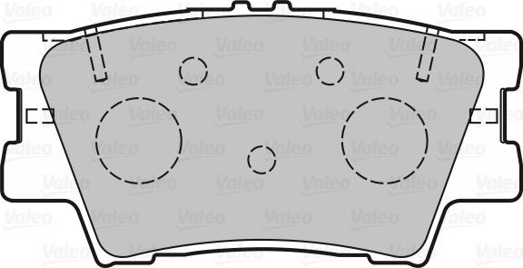 Valeo 601366 - Kit pastiglie freno, Freno a disco autozon.pro