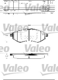 Valeo 601305 - Kit pastiglie freno, Freno a disco autozon.pro