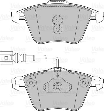 Valeo 601375 - Kit pastiglie freno, Freno a disco autozon.pro