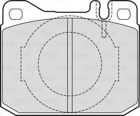 Valeo 601746 - Kit pastiglie freno, Freno a disco autozon.pro