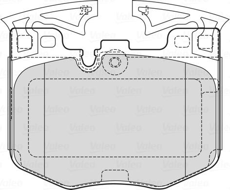 Valeo 601755 - Kit pastiglie freno, Freno a disco autozon.pro