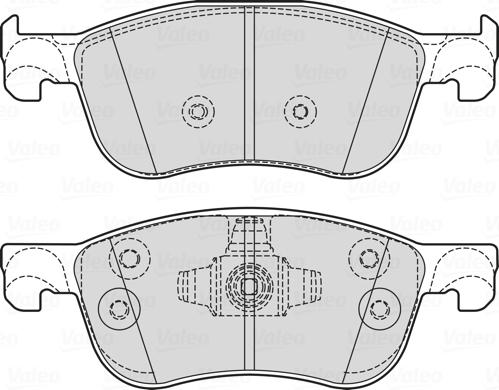 Valeo 601756 - Kit pastiglie freno, Freno a disco autozon.pro