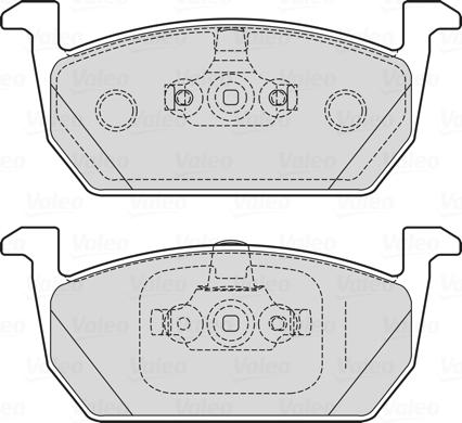 Valeo 601719 - Kit pastiglie freno, Freno a disco autozon.pro