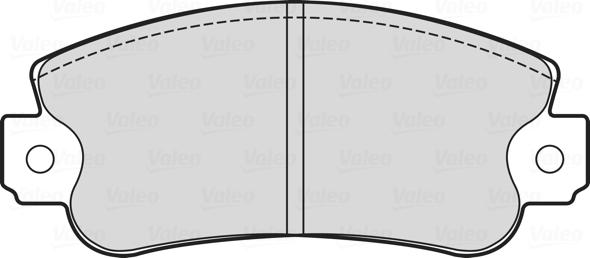 Valeo 601713 - Kit pastiglie freno, Freno a disco autozon.pro