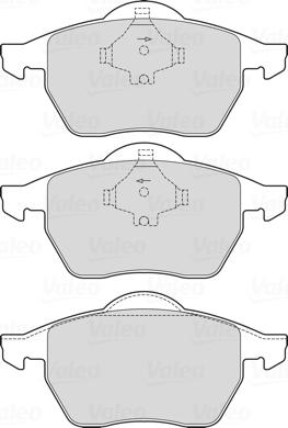 Valeo 601712 - Kit pastiglie freno, Freno a disco autozon.pro