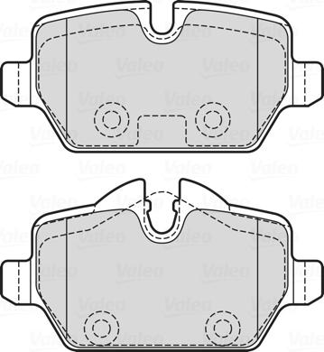 Valeo 601731 - Kit pastiglie freno, Freno a disco autozon.pro