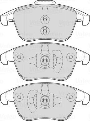 Valeo 601737 - Kit pastiglie freno, Freno a disco autozon.pro