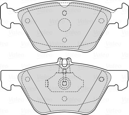 Valeo 601729 - Kit pastiglie freno, Freno a disco autozon.pro