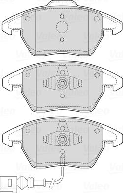 Valeo 601723 - Kit pastiglie freno, Freno a disco autozon.pro