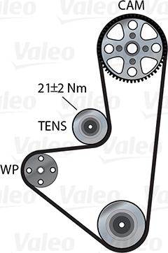 Valeo 614566 - Pompa acqua + Kit cinghie dentate autozon.pro