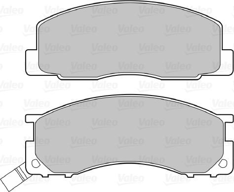 Valeo 670496 - Kit pastiglie freno, Freno a disco autozon.pro