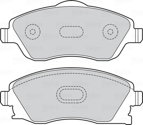 Valeo 670456 - Kit pastiglie freno, Freno a disco autozon.pro