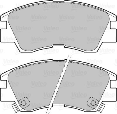 Valeo 670597 - Kit pastiglie freno, Freno a disco autozon.pro