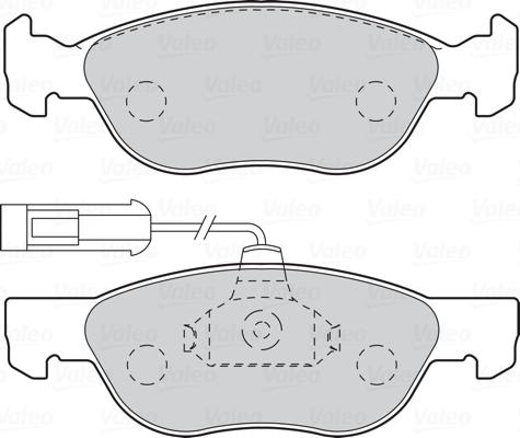 Valeo 670041 - Kit pastiglie freno, Freno a disco autozon.pro