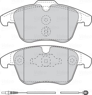 Valeo 670056 - Kit pastiglie freno, Freno a disco autozon.pro