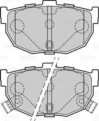 Valeo 670065 - Kit pastiglie freno, Freno a disco autozon.pro