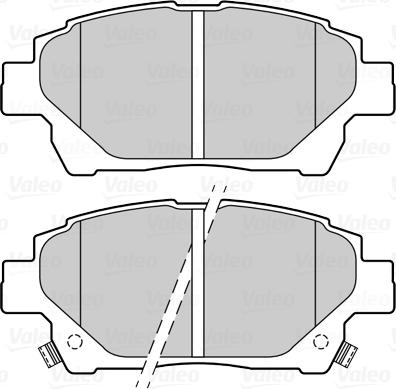 Valeo 670062 - Kit pastiglie freno, Freno a disco autozon.pro