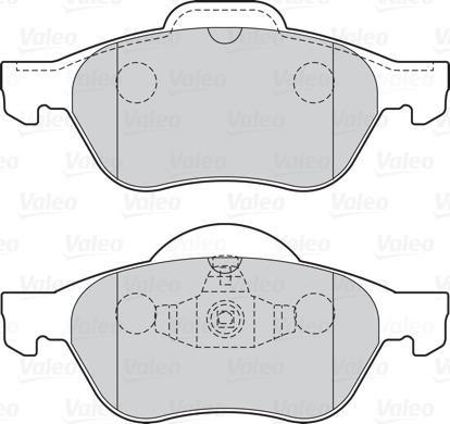 Valeo 670012 - Kit pastiglie freno, Freno a disco autozon.pro