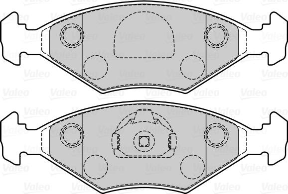 Valeo 670082 - Kit pastiglie freno, Freno a disco autozon.pro