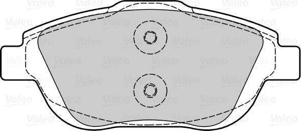 Valeo 670030 - Kit pastiglie freno, Freno a disco autozon.pro