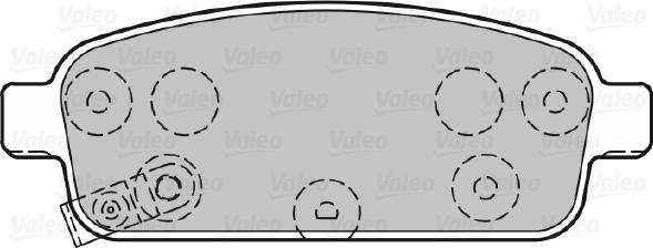 Valeo 670032 - Kit pastiglie freno, Freno a disco autozon.pro