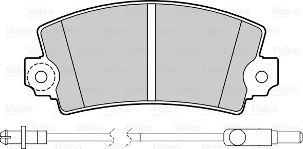 Valeo 670078 - Kit pastiglie freno, Freno a disco autozon.pro