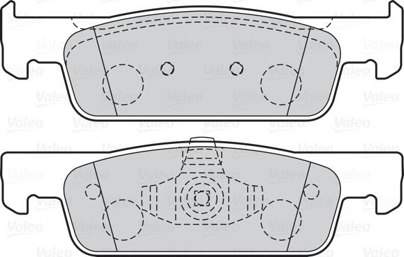 Valeo 670345 - Kit pastiglie freno, Freno a disco autozon.pro