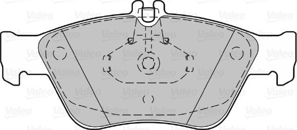 Valeo 670357 - Kit pastiglie freno, Freno a disco autozon.pro