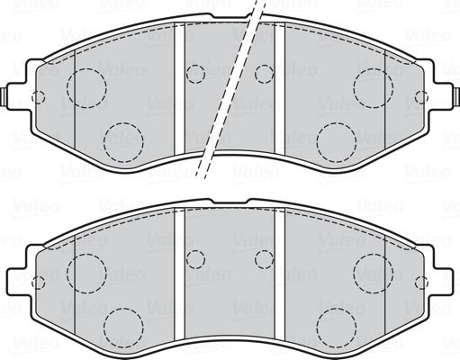 Valeo 670361 - Kit pastiglie freno, Freno a disco autozon.pro