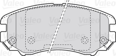 Valeo 670744 - Kit pastiglie freno, Freno a disco autozon.pro