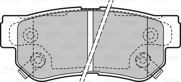 Valeo 670748 - Kit pastiglie freno, Freno a disco autozon.pro