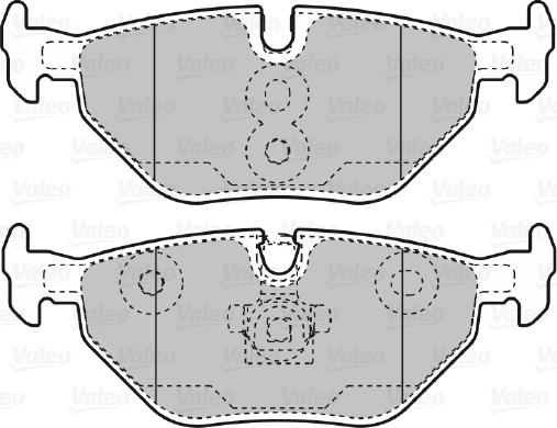 Valeo 670753 - Kit pastiglie freno, Freno a disco autozon.pro