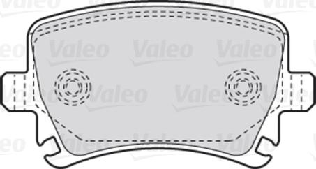 Valeo 670752 - Kit pastiglie freno, Freno a disco autozon.pro