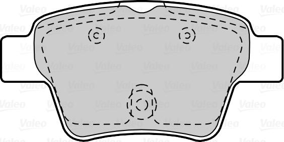 Valeo 670702 - Kit pastiglie freno, Freno a disco autozon.pro