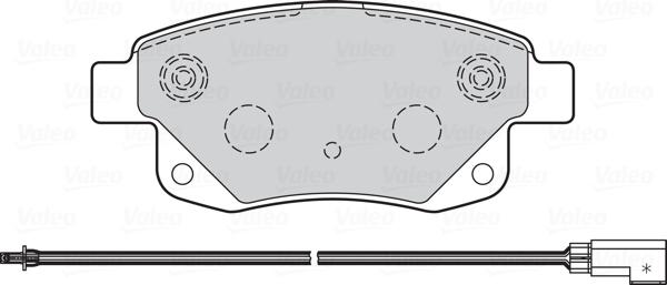 Valeo 670736 - Kit pastiglie freno, Freno a disco autozon.pro