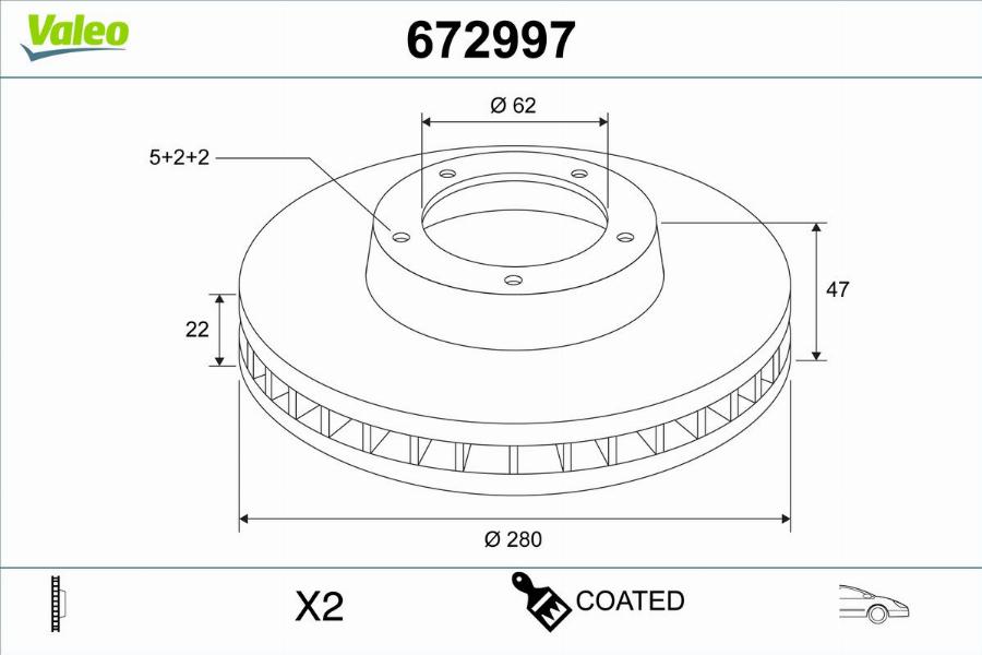 Valeo 672997 - Discofreno autozon.pro