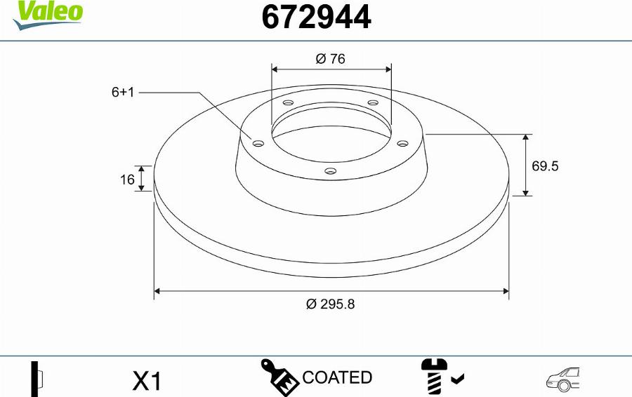 Valeo 672944 - Discofreno autozon.pro