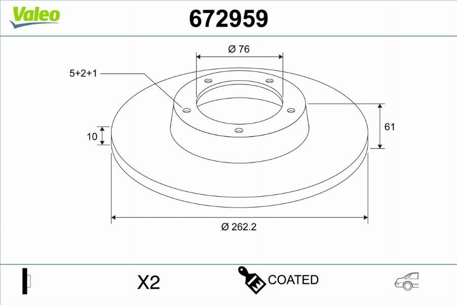 Valeo 672959 - Discofreno autozon.pro