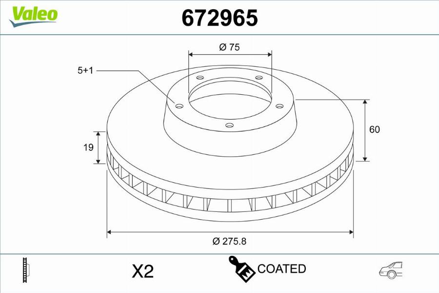 Valeo 672965 - Discofreno autozon.pro