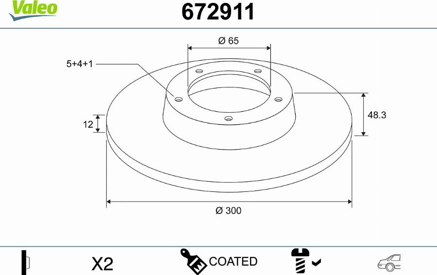 Valeo 672911 - Discofreno autozon.pro