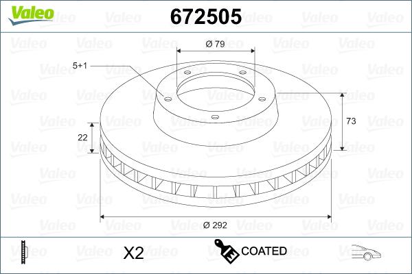 Valeo 672505 - Discofreno autozon.pro