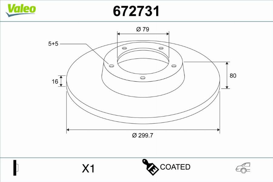 Valeo 672731 - Discofreno autozon.pro