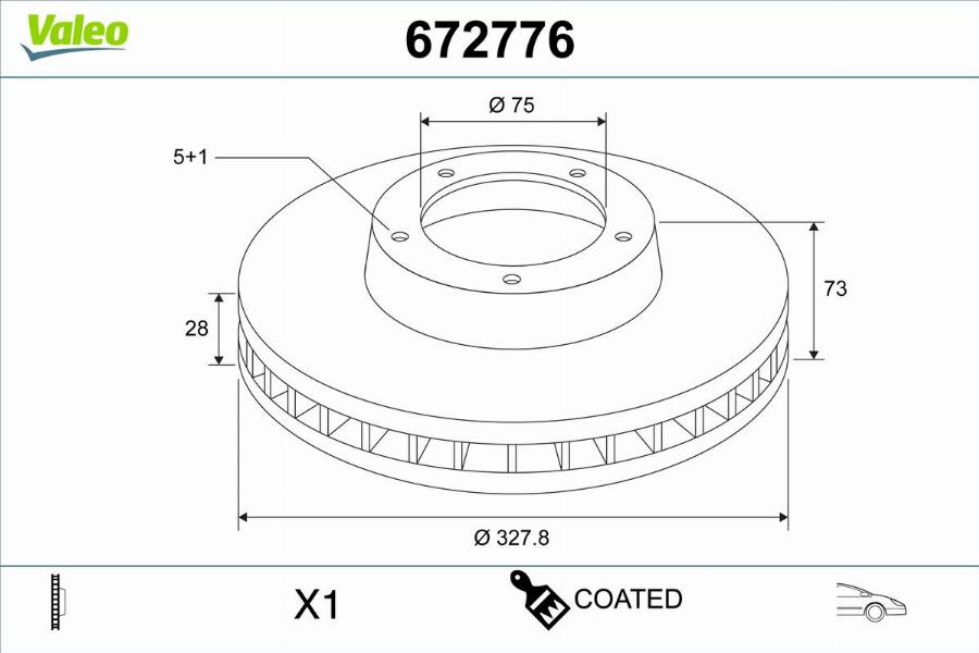 Valeo 672776 - Discofreno autozon.pro