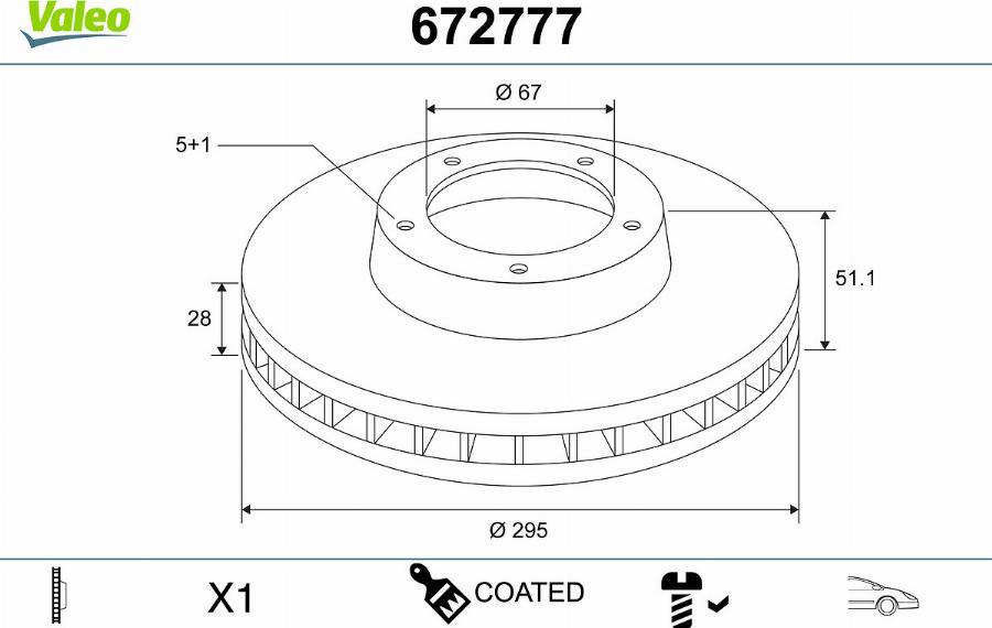 Valeo 672777 - Discofreno autozon.pro