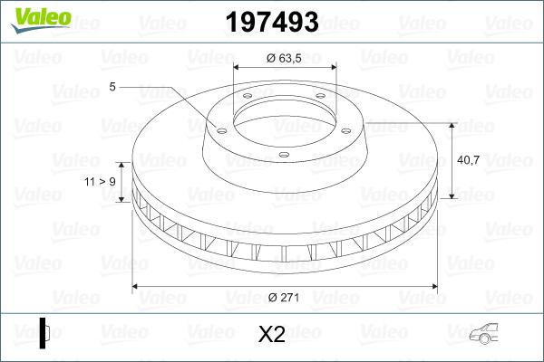 Valeo 197493 - Discofreno autozon.pro