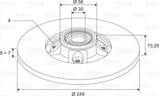 Valeo 197449 - Discofreno autozon.pro