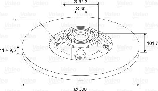 Valeo 197454 - Discofreno autozon.pro