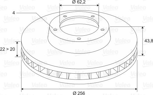 Valeo 197455 - Discofreno autozon.pro